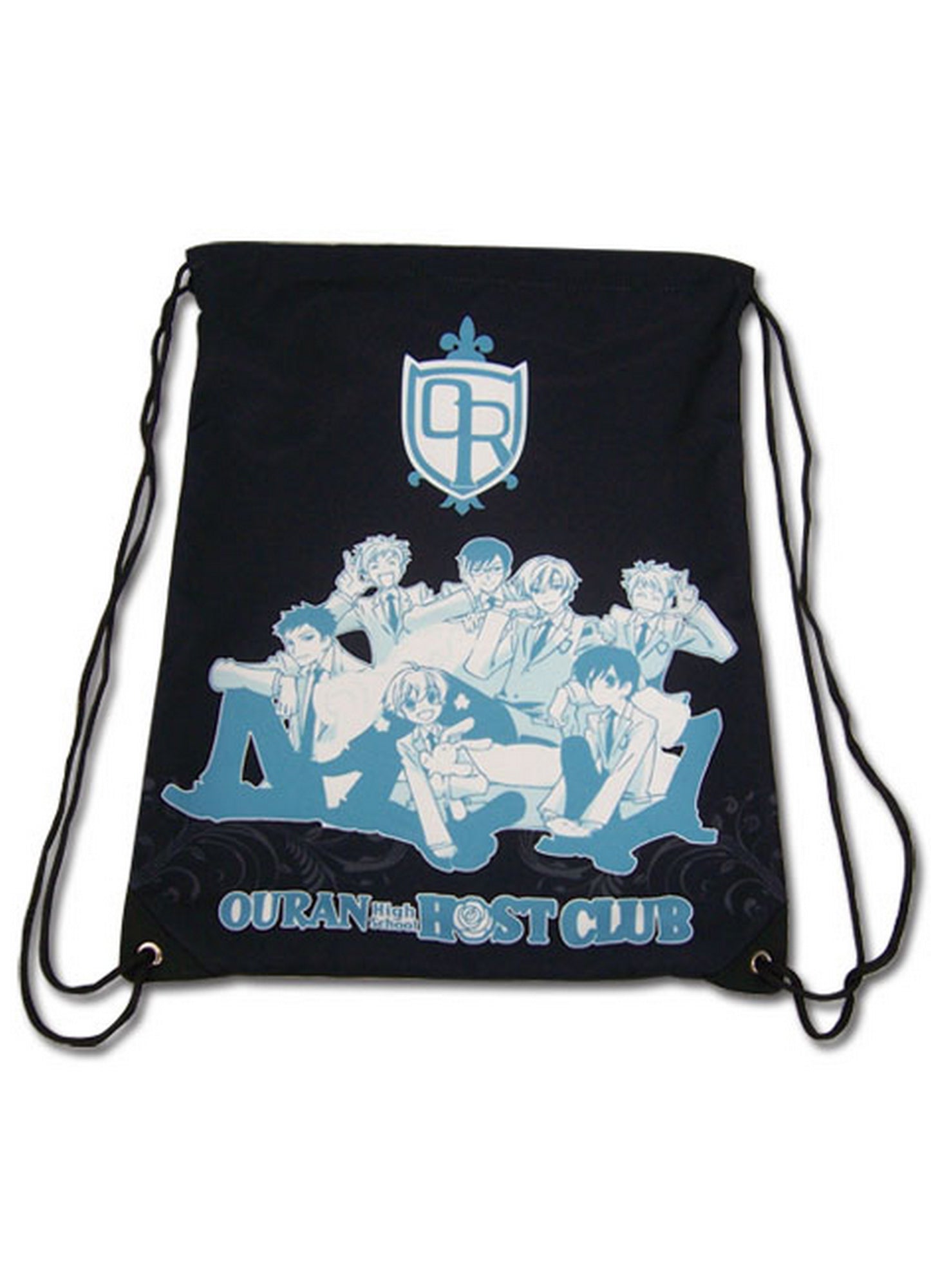 Ouran High School Host Club - Group Black Drawstring Bag