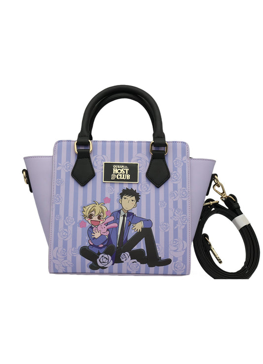 Ouran High School Host Club - Honey & Takashi "Mori" Morinozuka Purple Satchel Bag