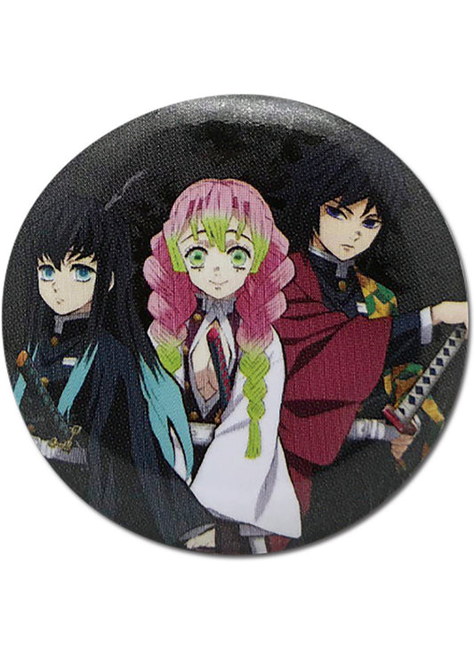 Demon Slayer - Giyu Tomioka, Muichiro Tokito, Mitsuri Kanroji Button 1.25"