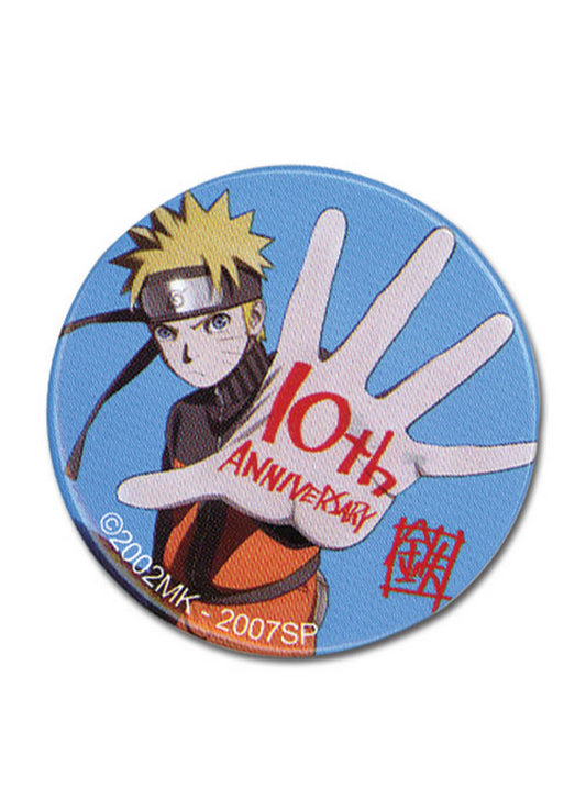 Naruto Shippuden - Naruto Uzumaki 10th Anniversary 1.25" Button
