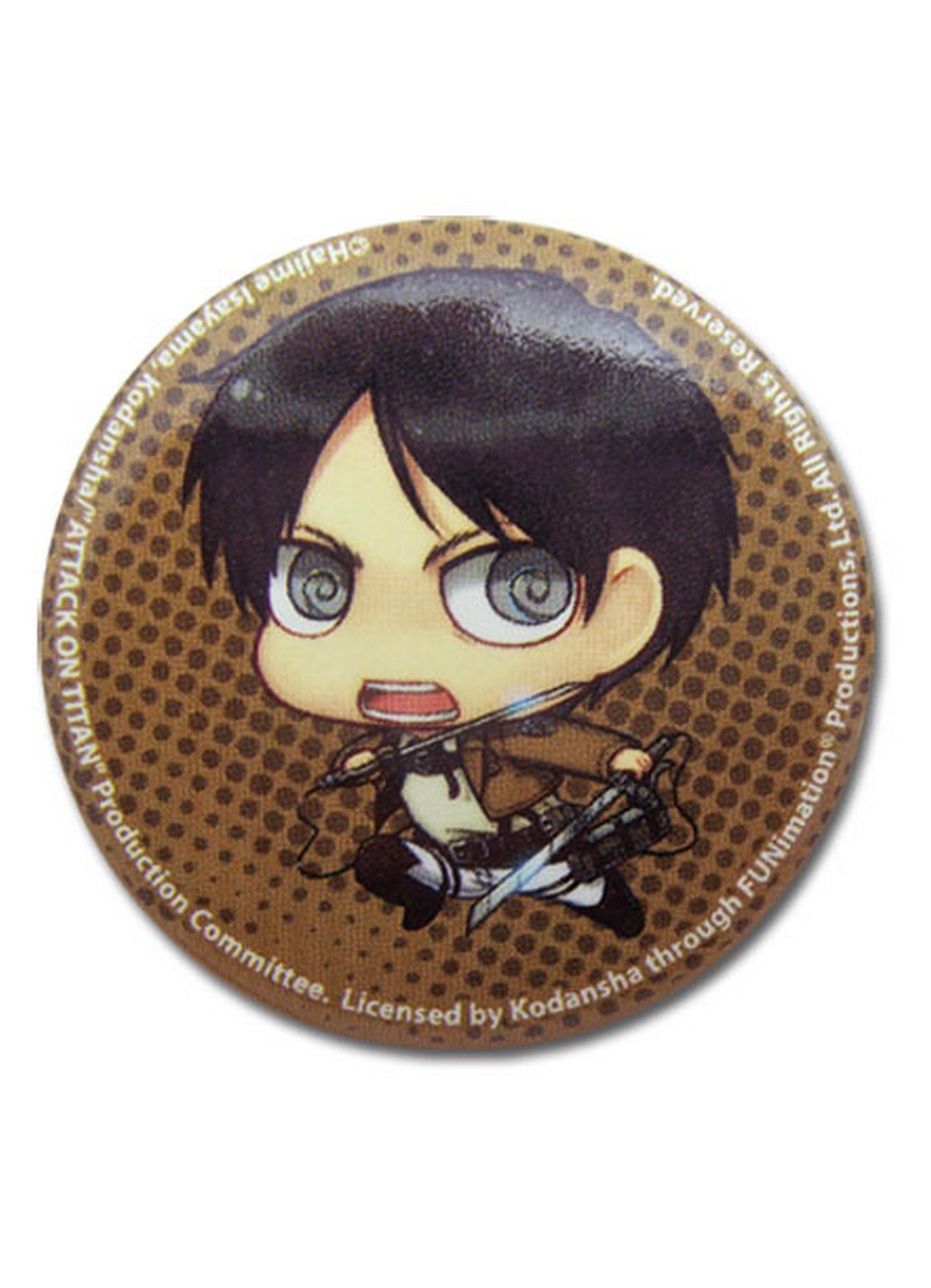 Attack On Titan - SD Eren Yeager Button 1.25"