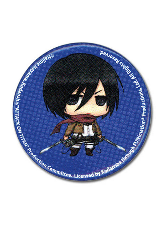 Attack On Titan - SD Mikasa Ackerman Button 1.25"