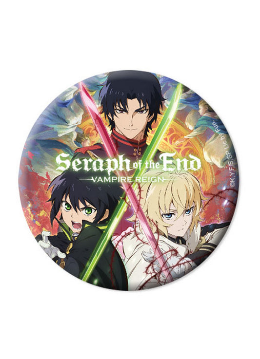 Seraph Of The End - Yuichiro Hyakuya, Mikaela Hyakuya & Guren Ichinose Button 1.25"