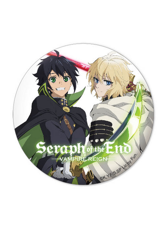 Seraph Of The End - Yuichiro Hyakuya & Mikaela Hyakuya Together Button 1.25"