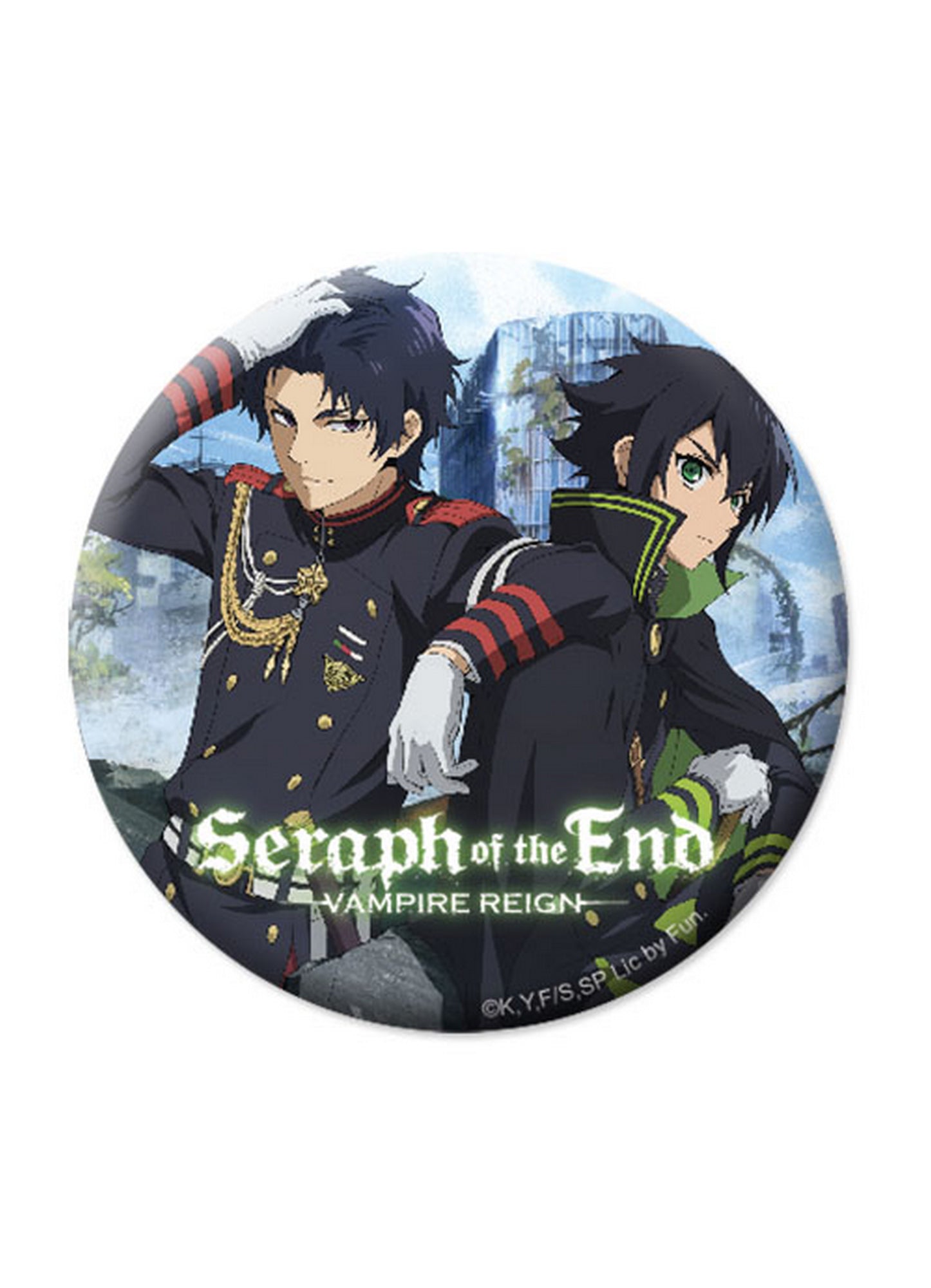 Seraph Of The End - Yuichiro Hyakuya & Guren Ichinose Button 1.25"