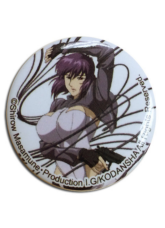Ghost in The Shell - Motoko Kusanagi With Cables Button