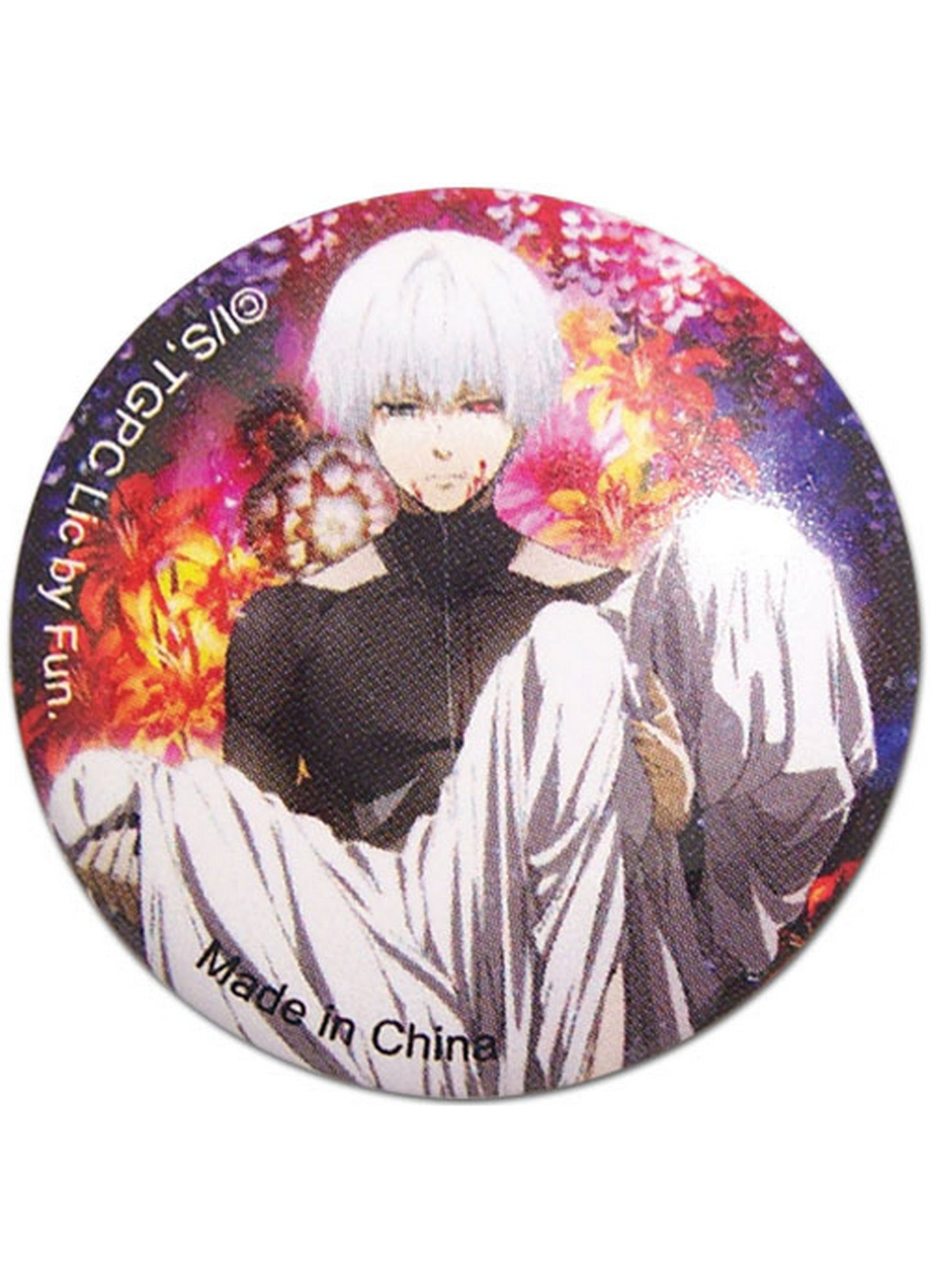 Tokyo Ghoul - Ken Kaneki And Floral Button