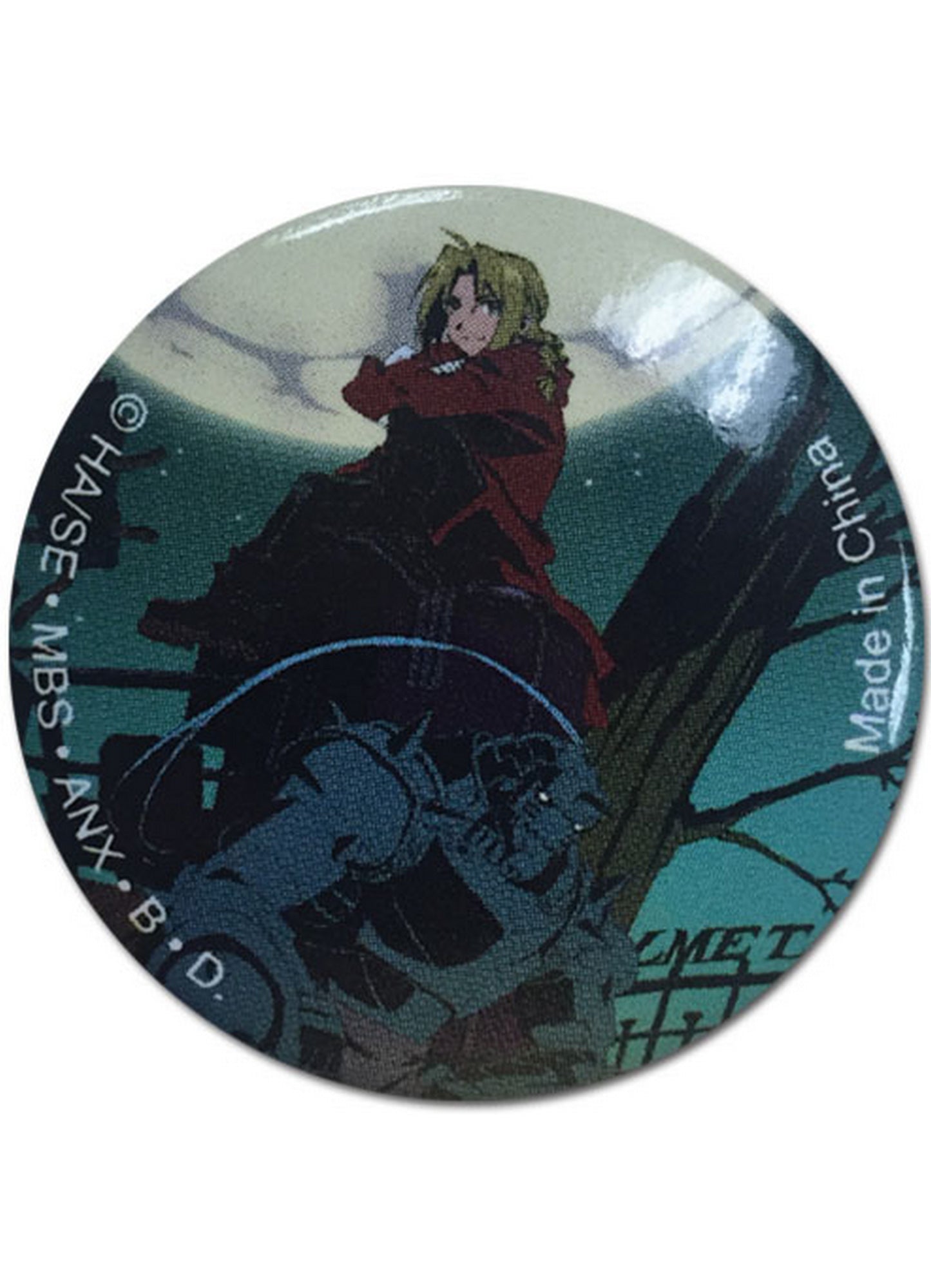 Fullmetal Alchemist - Edward Elric "Ed" And Alphonse Elric "Al" Camp Button