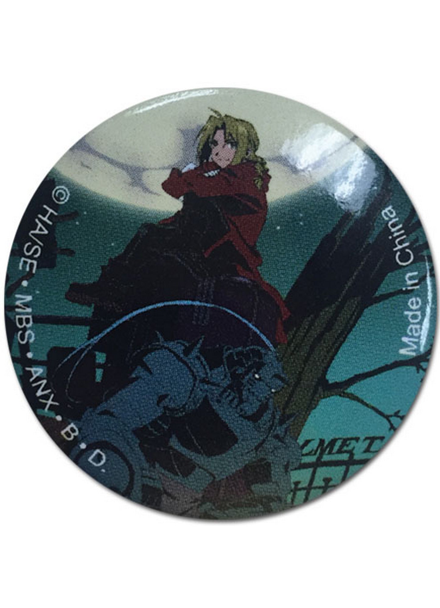 Fullmetal Alchemist - Edward Elric "Ed" And Alphonse Elric "Al" Camp Button