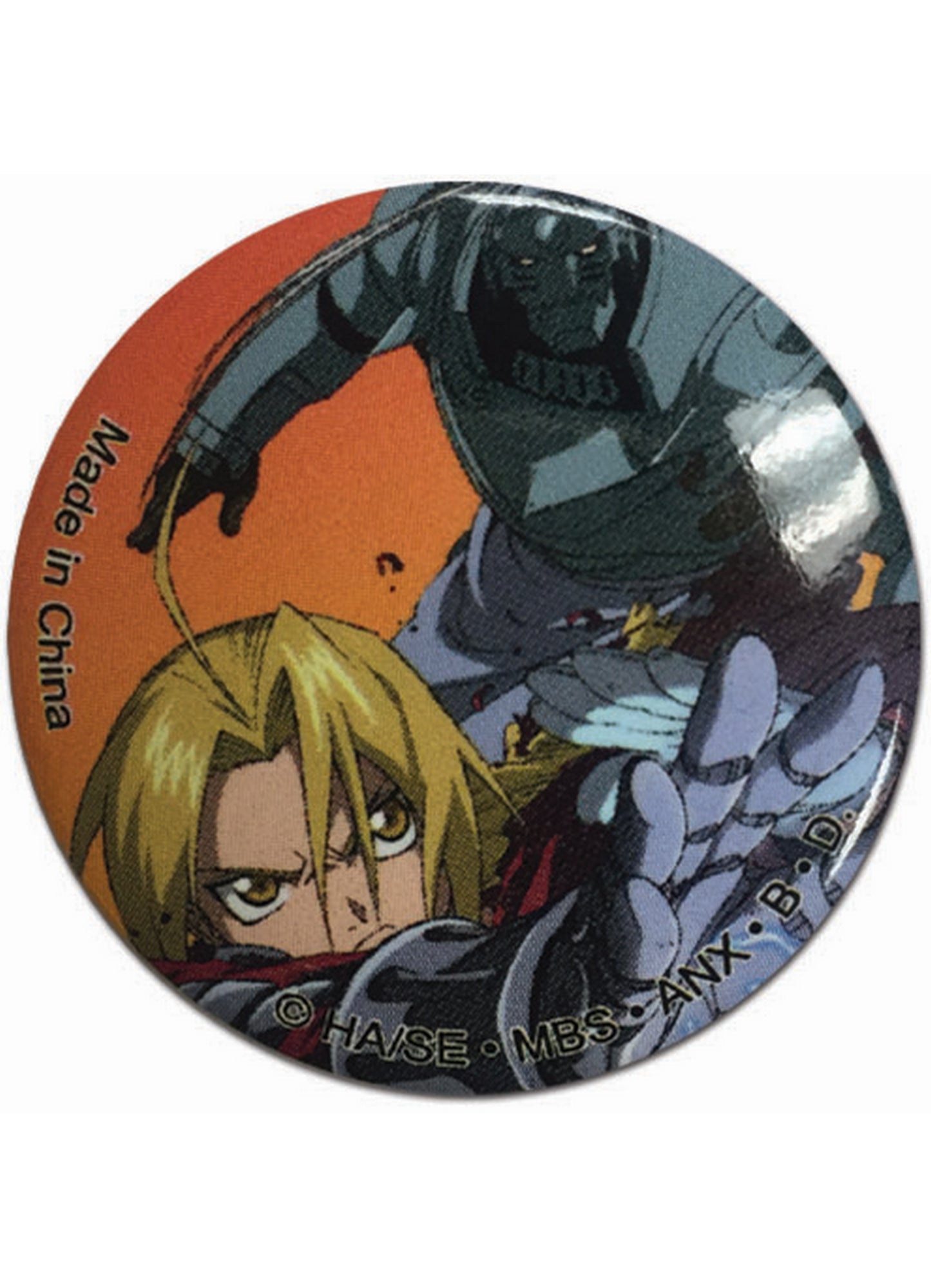Fullmetal Alchemist - Edward Elric "Ed" And Alphonse Elric "Al" Sunset Button