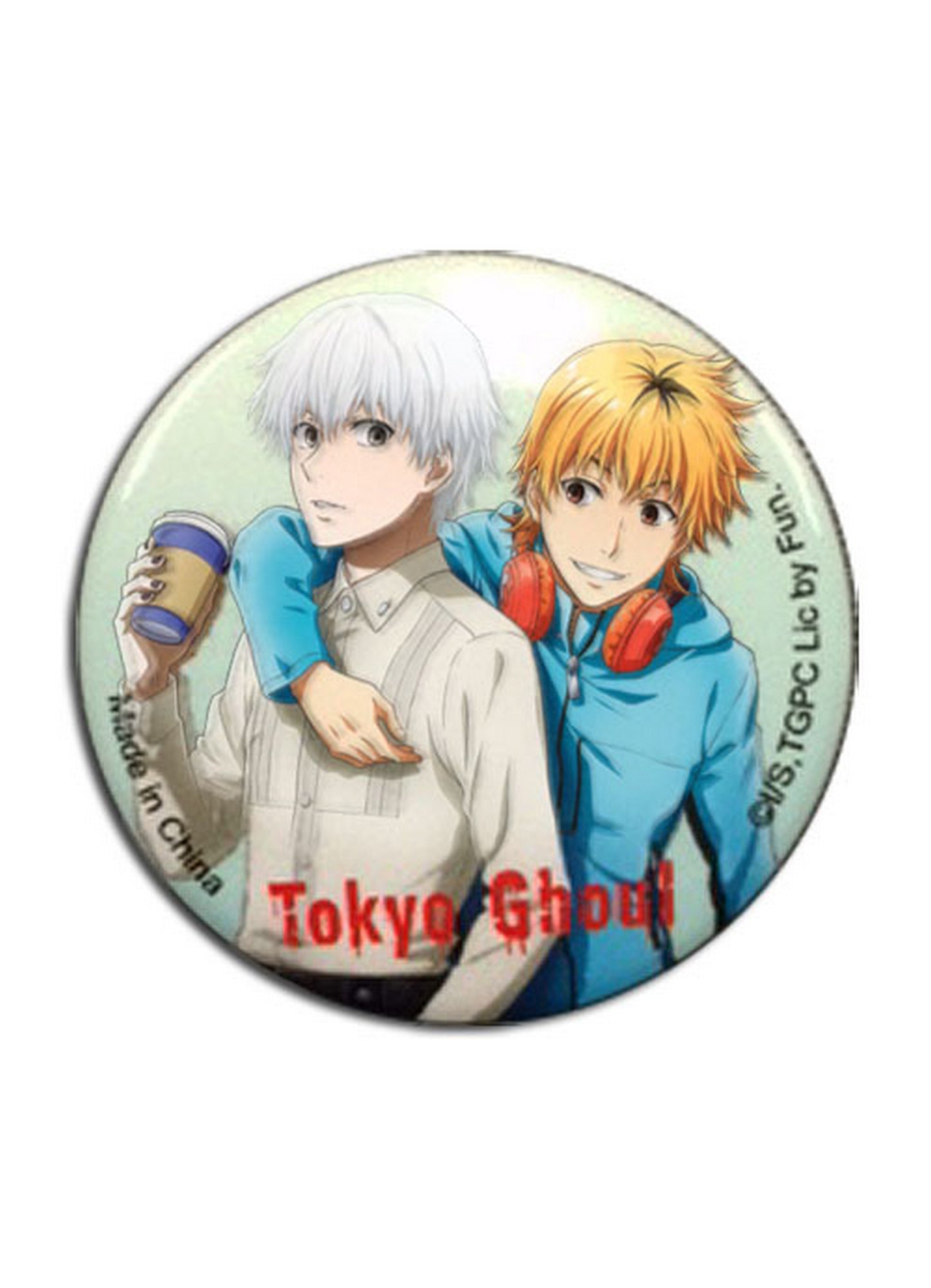 Tokyo Ghoul - Ken Kaneki And Hideyoshi"Hide" Nagachika Button 1.25"