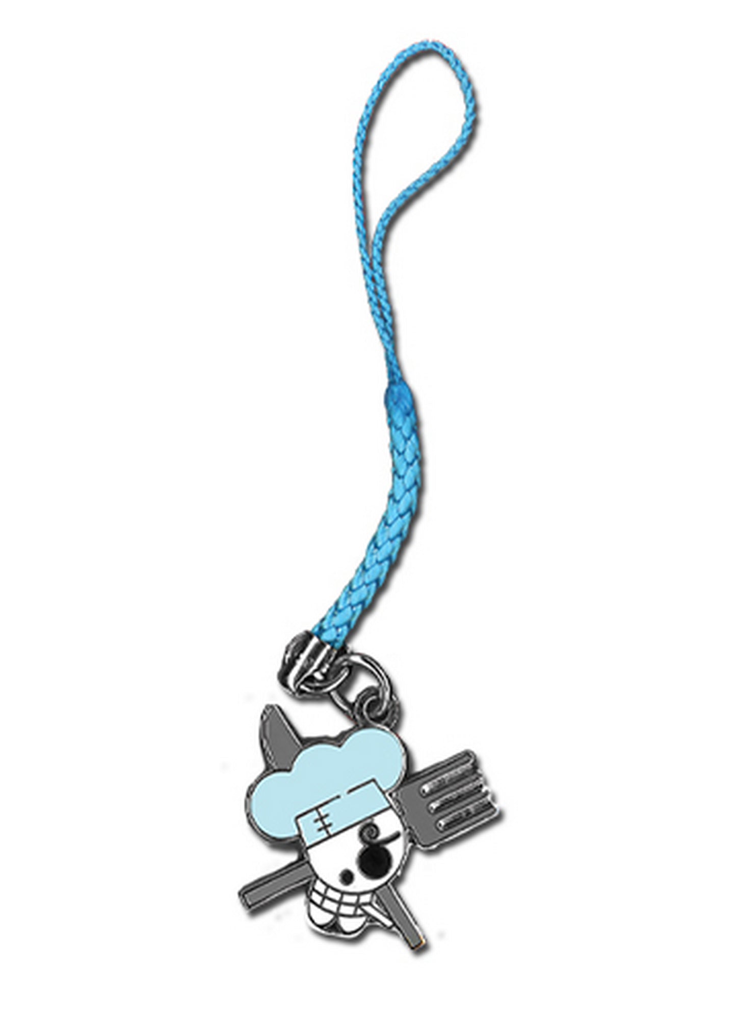 One Piece - Vinsmoke Sanji Jolly Roger Skull Metal Cell Phone Charm