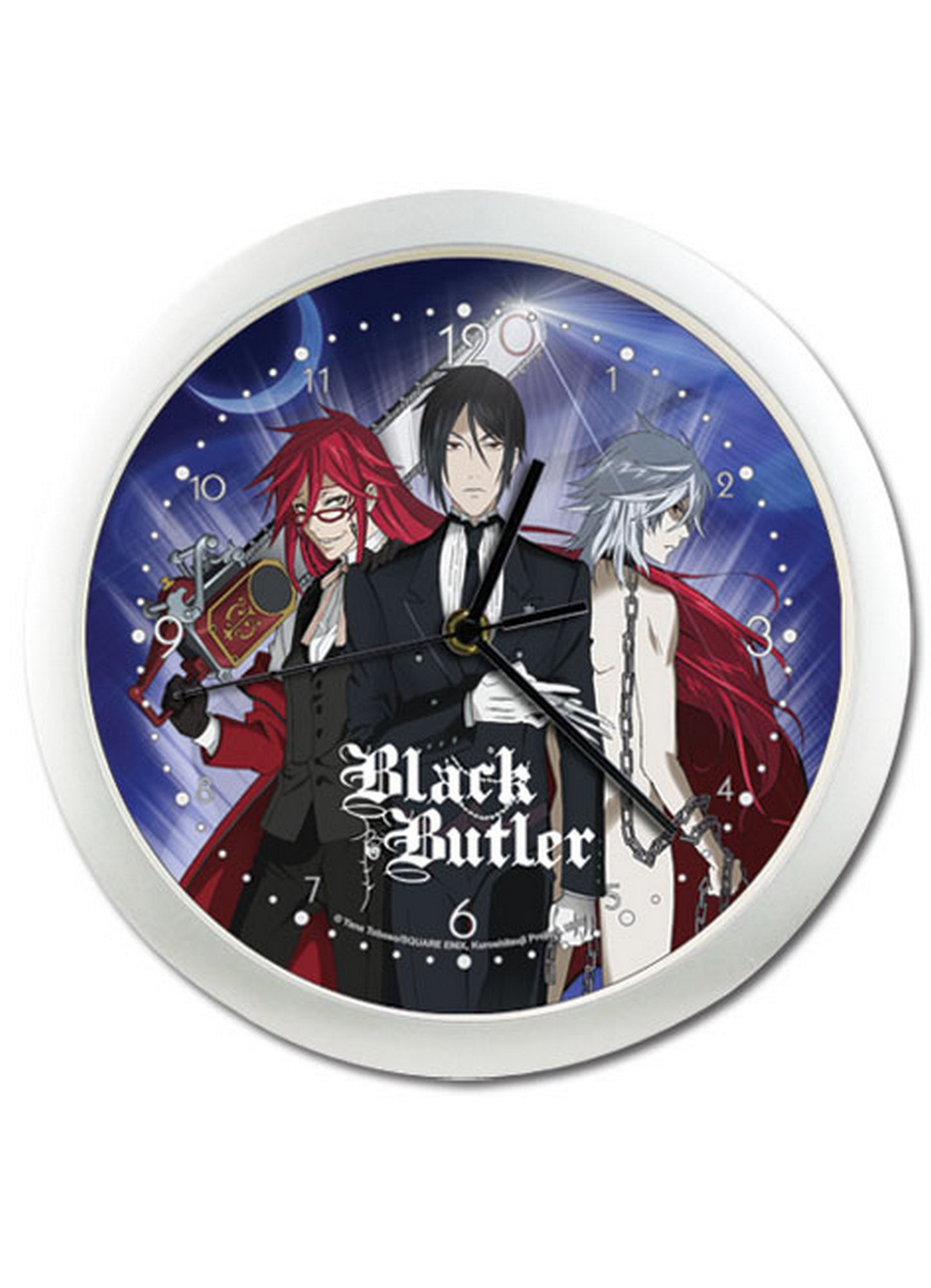 Black Butler - Sebastian Michaelis Grell Sutcliff & Pluto Wall Clock