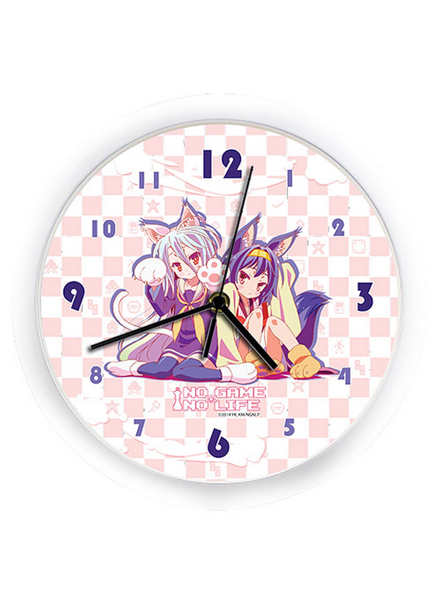 No Game No Life - Shiro & Izuna Hatsuse Wall Clock