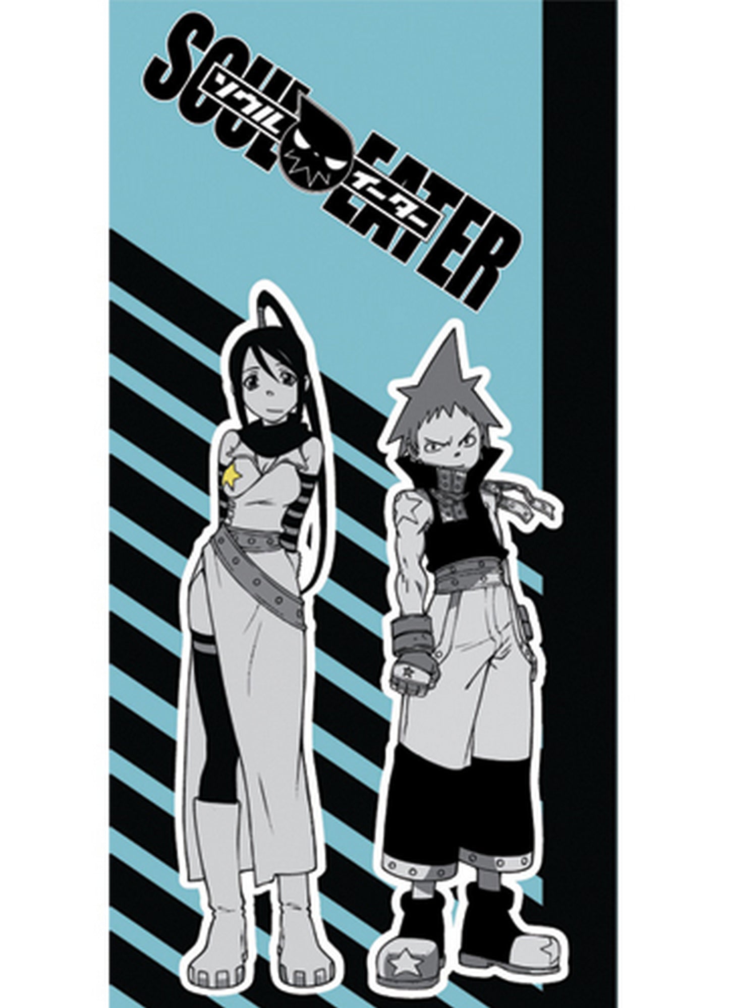 Soul Eater - Black Star Tsubaki Nakatsukasa Towel 29.5"W x 59"H