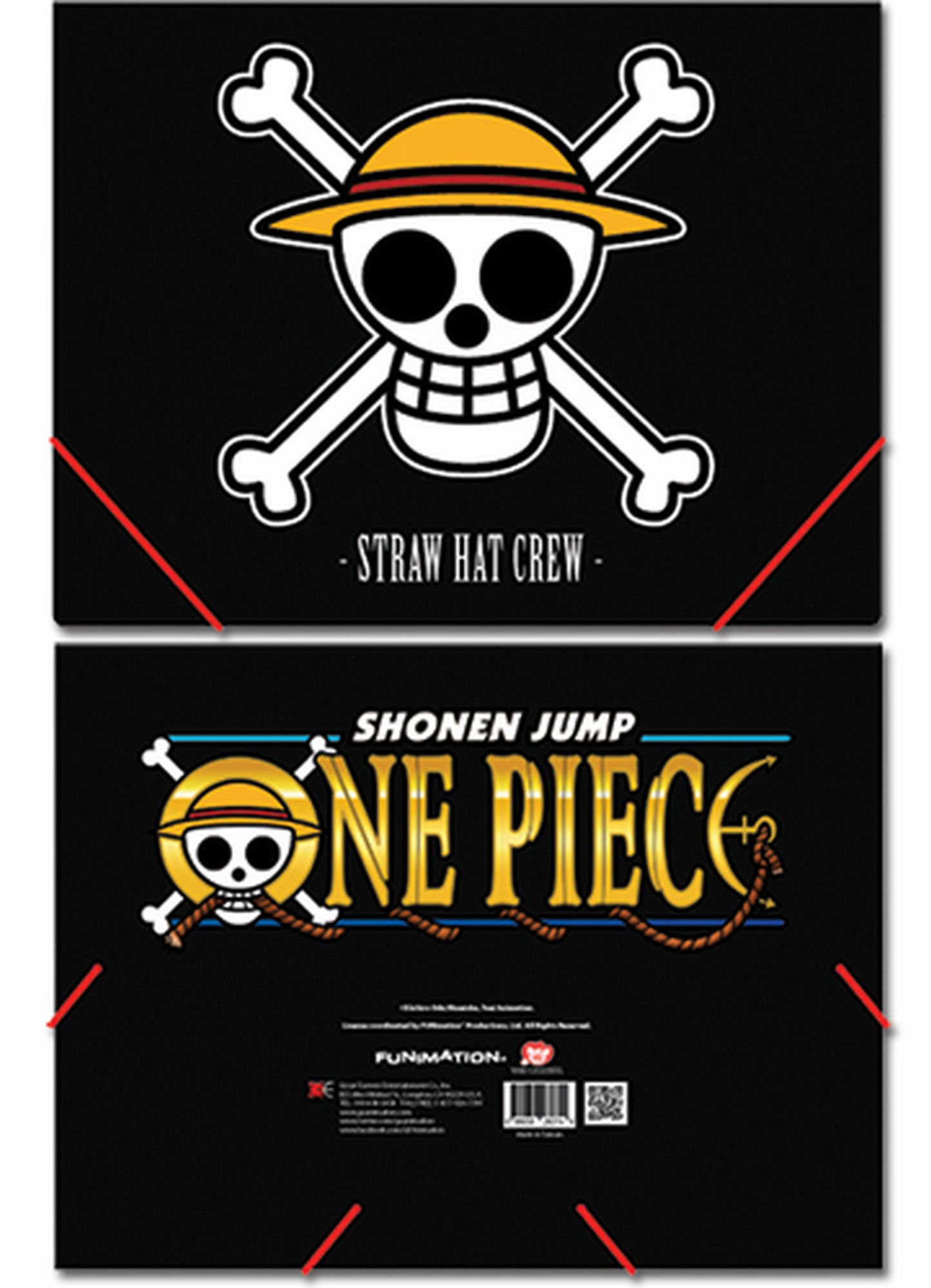 One Piece - Monkey D. Luffys Flag Elastic Band Document File Folder