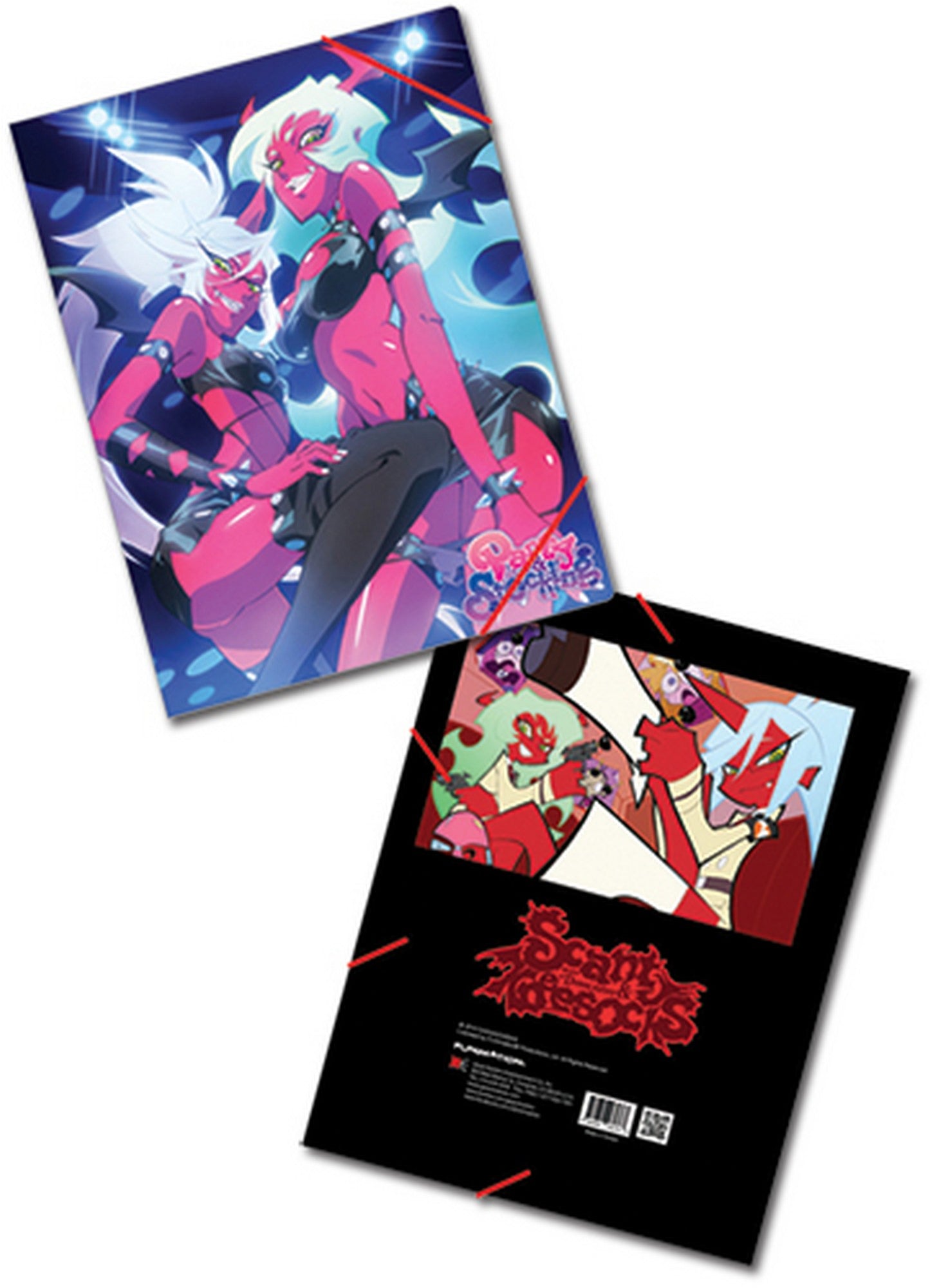 Panty And Stocking - Demon Sisters Elastic Band Document Folder