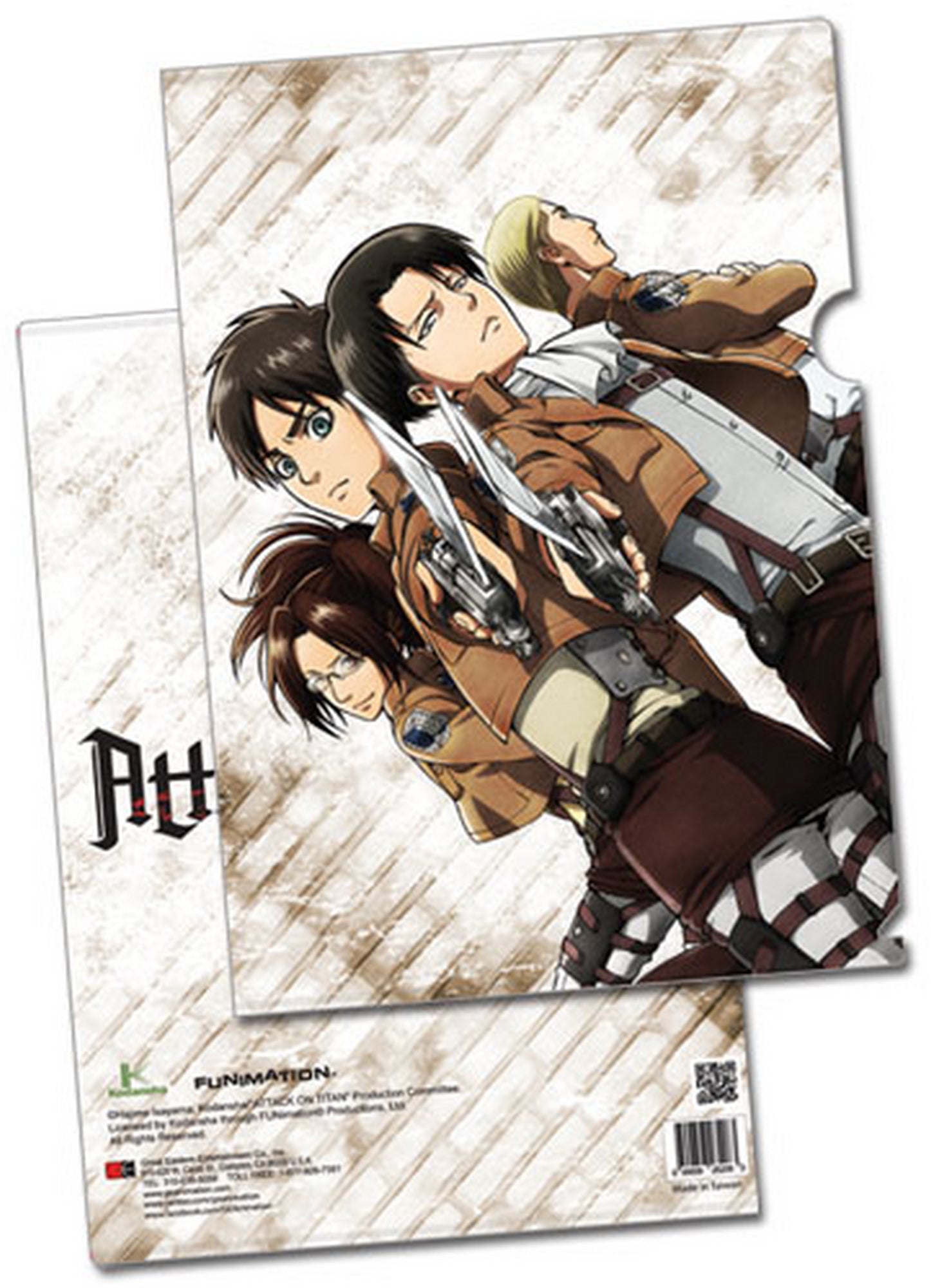 Attack On Titan - Eren Yeager, Levi Ackerman, Hange Zoe & Erwin Smith File Folder (5 Pcs)