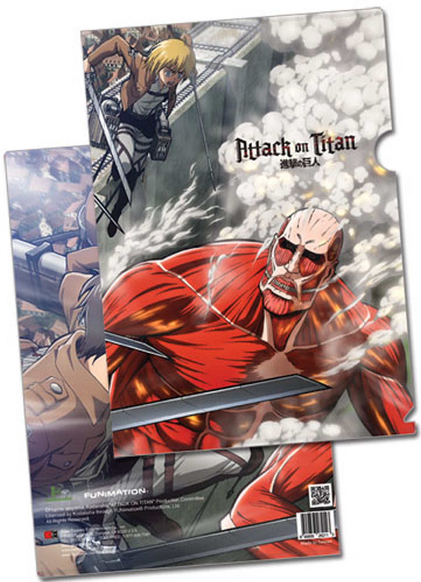 Attack On Titan - Eren Yeager, Mikasa Ackerman & Armin Arlet Vs Colossal Titan File Folder (5 Pcs)