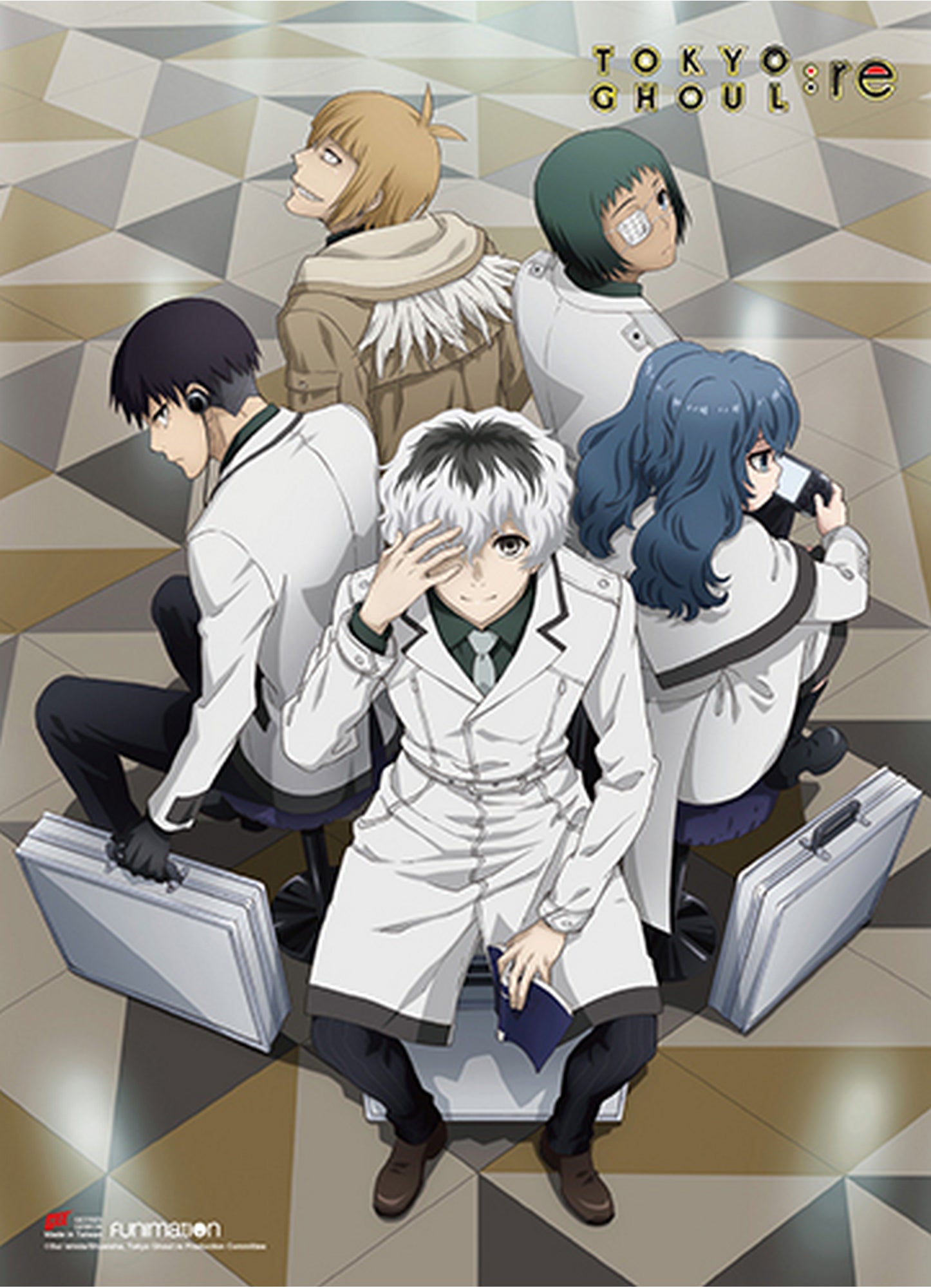 Tokyo Ghoul:re - Group A Wall Scroll 31"W x 43"H