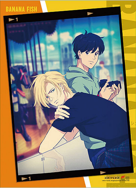 Banana Fish - Ash Lynx & Eiji Okumura Photo Frame Wall Scroll 31"W x 43"H
