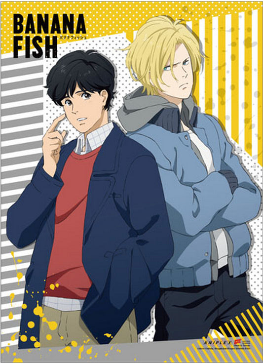 Banana Fish - Ash Lynx & Eiji Okumura B Wall Scroll 31"W x 43"H