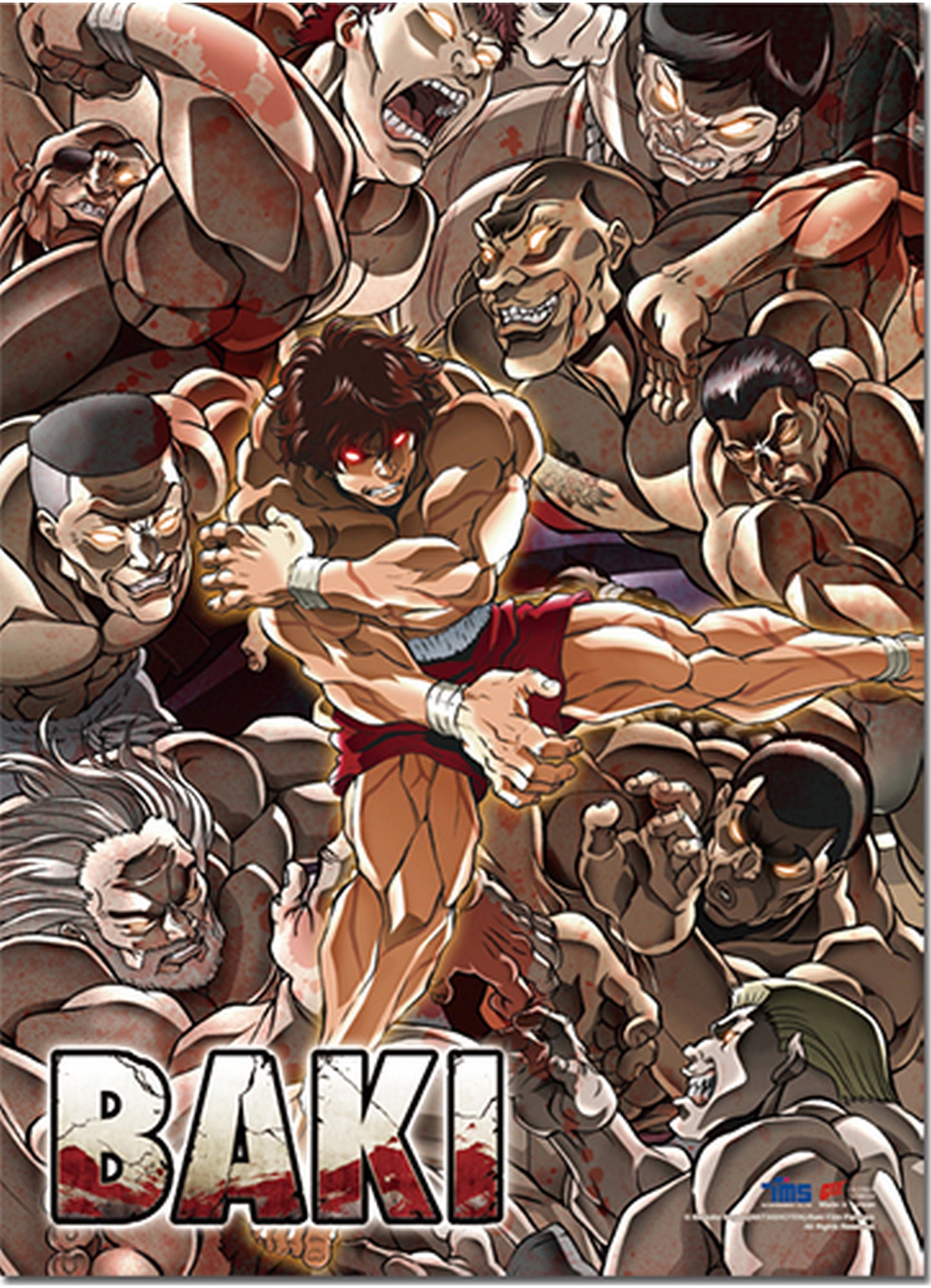 Baki - Key Art 1 Wall Scroll 31"W x 43"H
