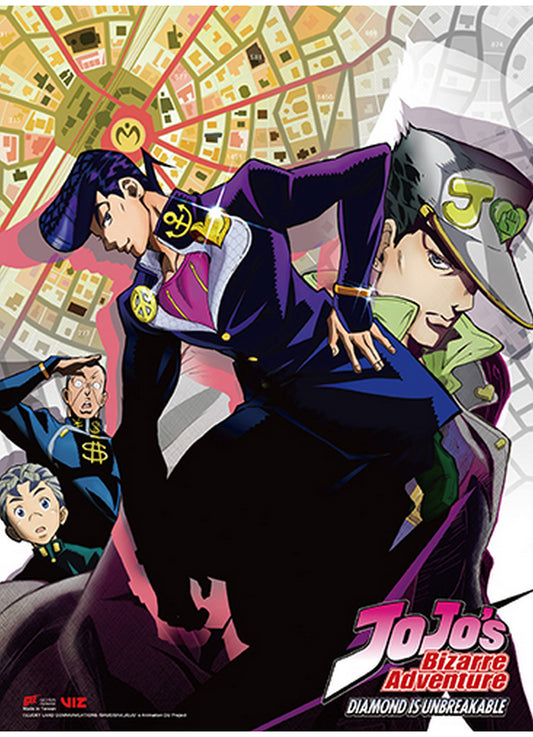 Jojos Bizarre Adventure S3 - Key Art Group #A Wall Scroll 31"W x 43"H