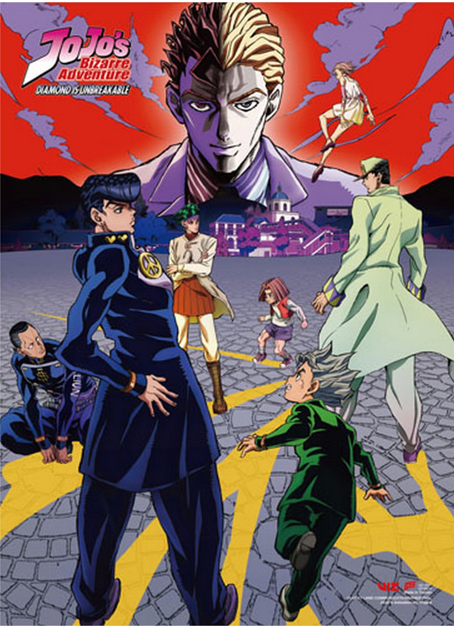 Jojos Bizarre Adventure S3 - Key Art Group #C Wall Scroll 31"W x 43"H