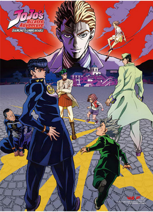 Jojos Bizarre Adventure S3 - Key Art Group #C Wall Scroll 31"W x 43"H