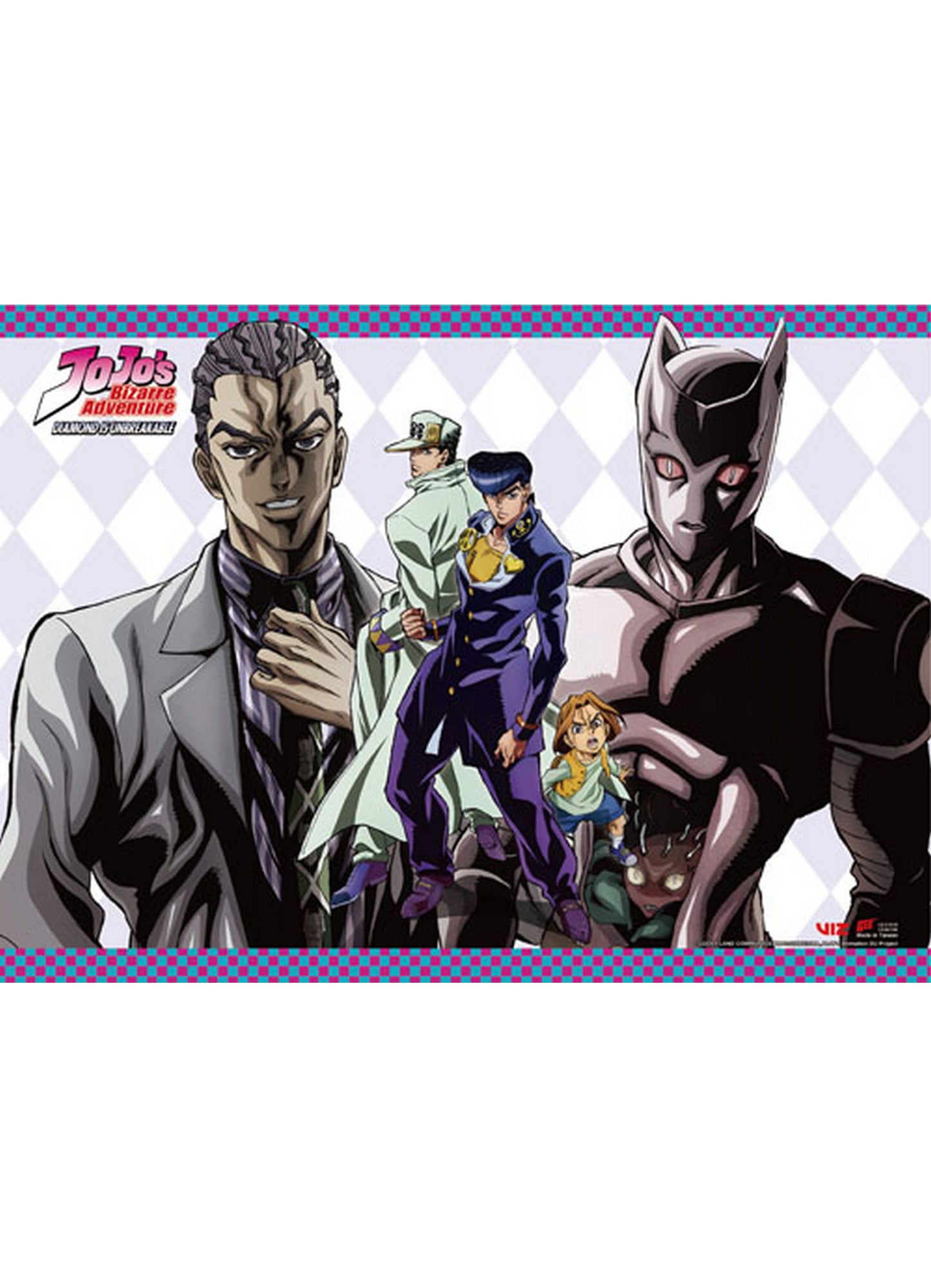Jojos Bizarre Adventure S3 - Key Art Group #E Wall Scroll 31"W x 43"H