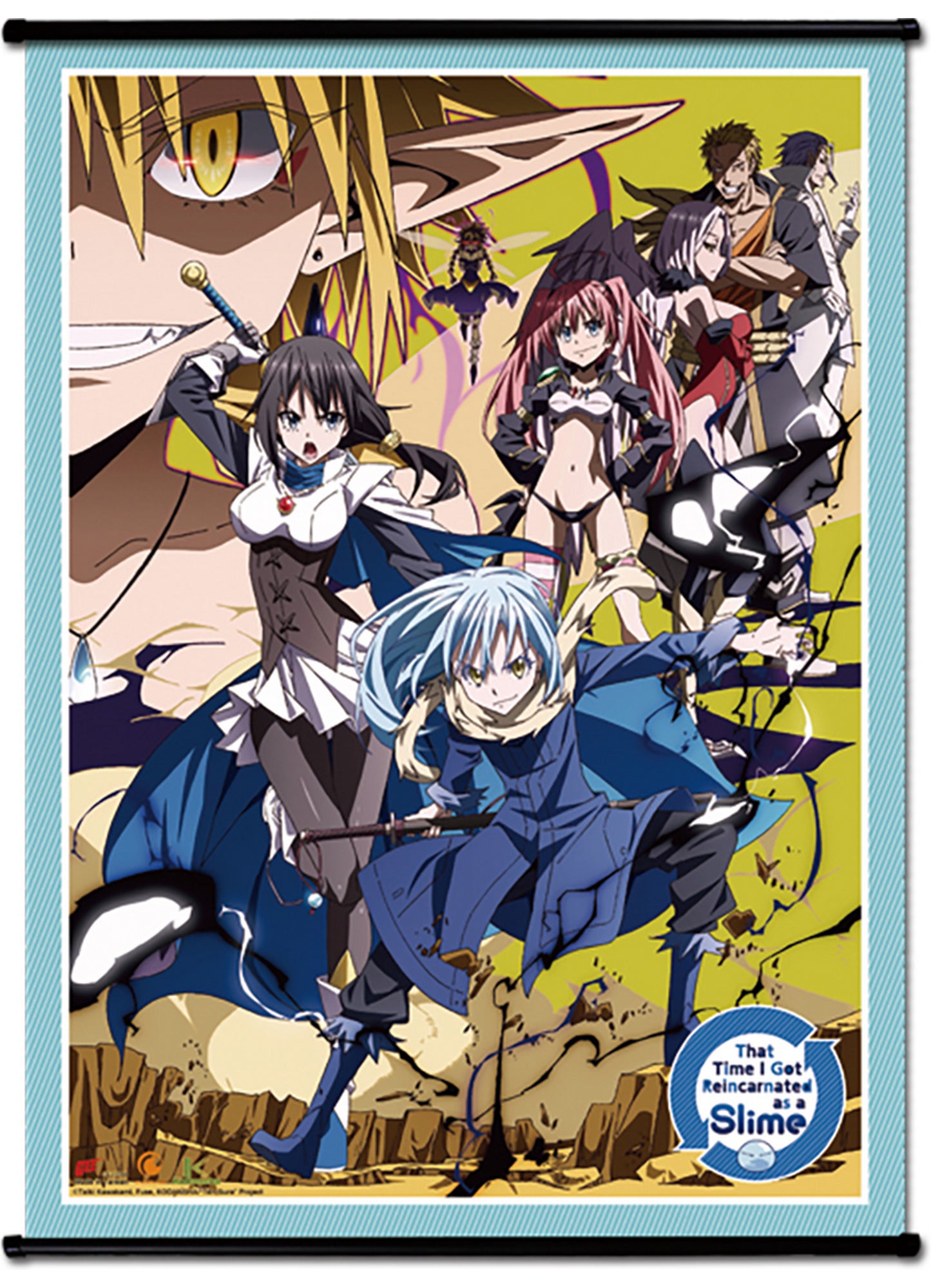 That Time I Got Reincarnated As A Slime - Key Art Group Wall Scroll 31"W x 43"H