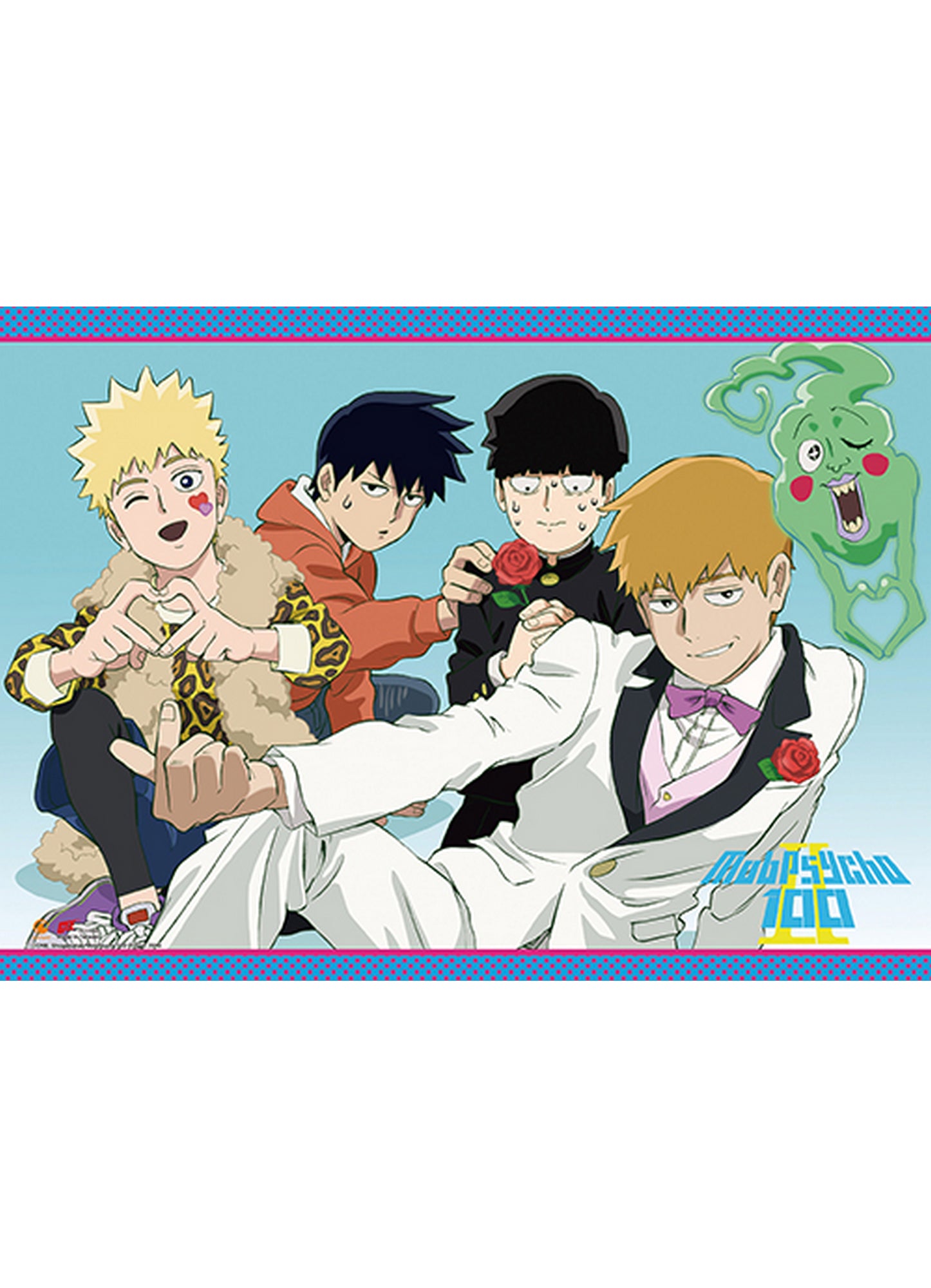 Mob Psycho 100 S2 - Group Valentines Day Wall Scroll 31"W x 43"H