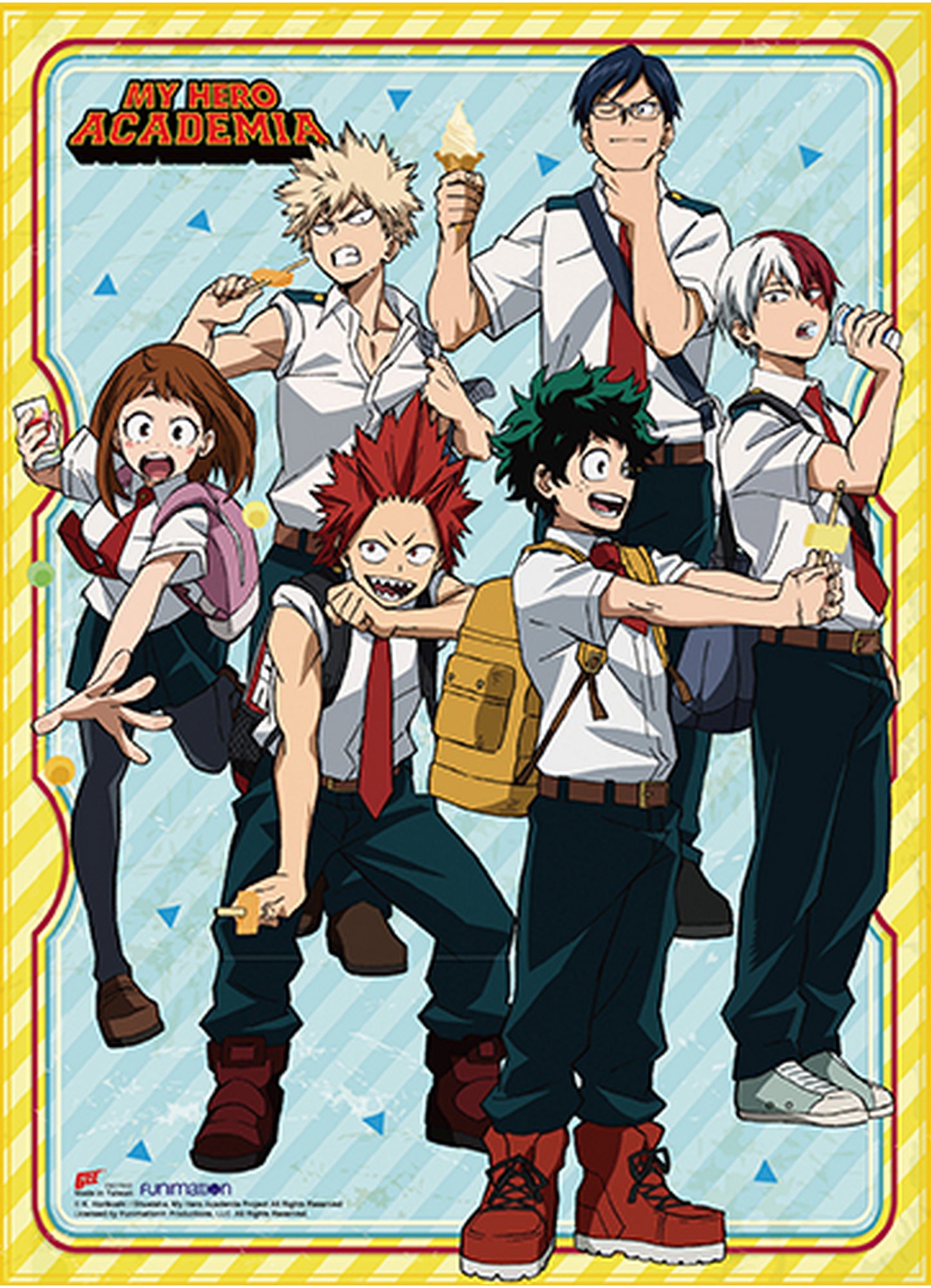 My Hero Academia S2 - Ice Cream Group Wall Scroll 31"W x 43"H