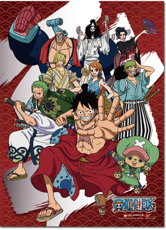 One Piece - Wano Country Arc Group 01 Wall Scroll 31"W x 43"H