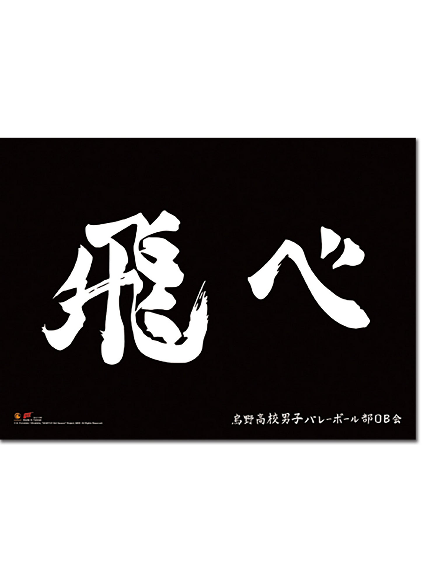Haikyu S3 - Karasuno High Cheer Flag Wall Scroll 31"W x 43"H