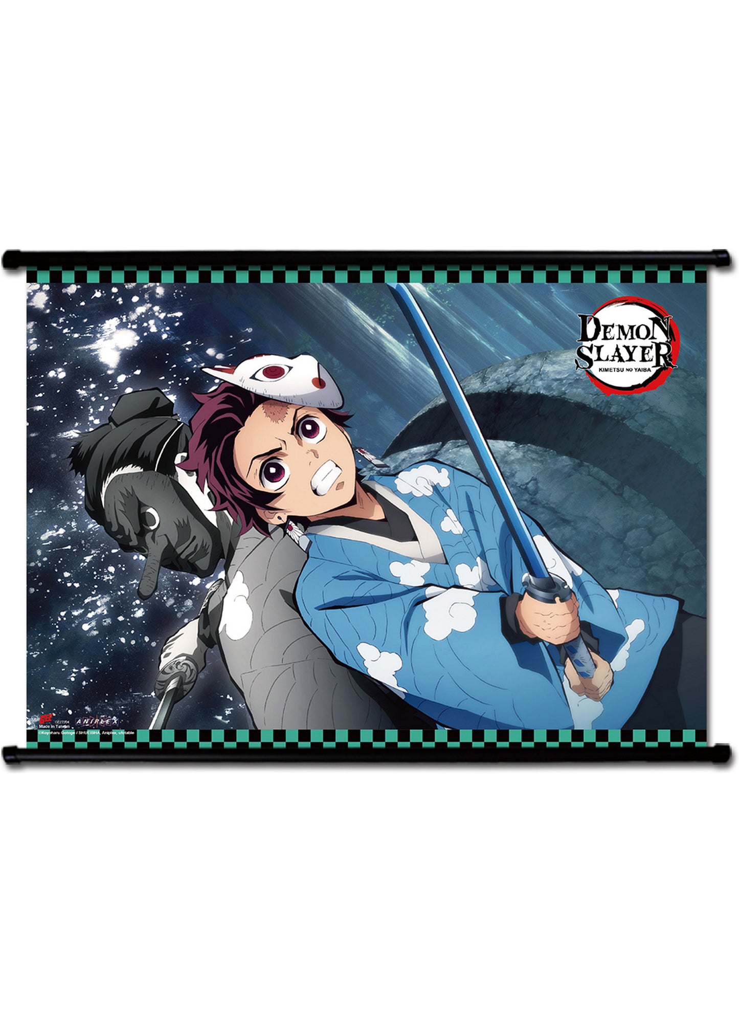Demon Slayer - Tanjiro Kamado & Sakonji Wall Scroll 31"W x 43"H