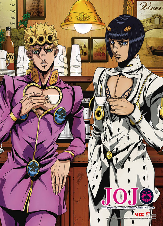 Jojo - S4 Giorno Giovanna & Bruno Bucciarati #A Wall Scroll 31"W x 43"H