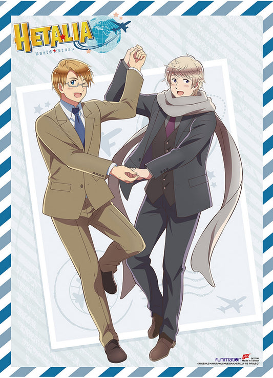 Hetalia Season 7 - America & Russia Group 01 Wall Scroll 18.5"W x 25.2"H