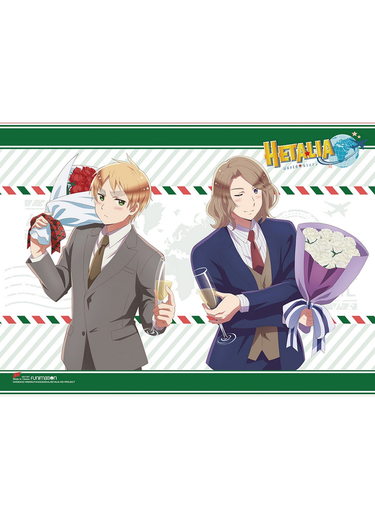 Hetalia Season 7 - England & France Group 01 Wall Scroll 31"W x 43"H