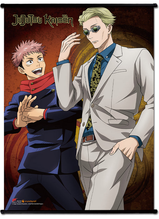 Jujutsu Kaisen - Yuji Itadori & Kento Nanami Group 01 Wall Scroll 31"W x 43"H