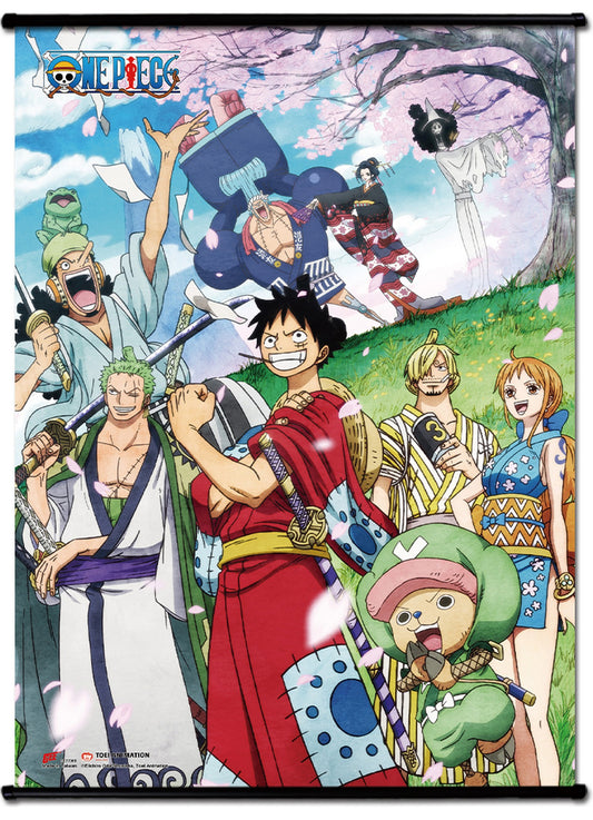 One Piece - Wano Country Keyart Wall Scroll 31"W x 43"H