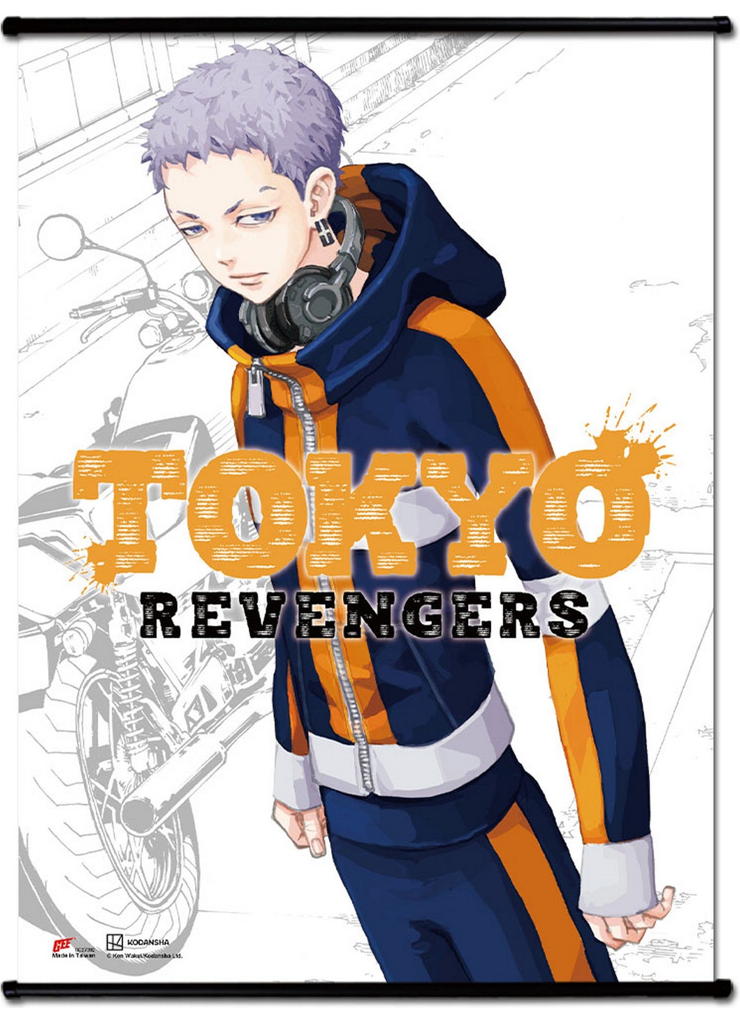 Tokyo Revengers - Cover Art #10 Wall Scroll 31"W x 43"H