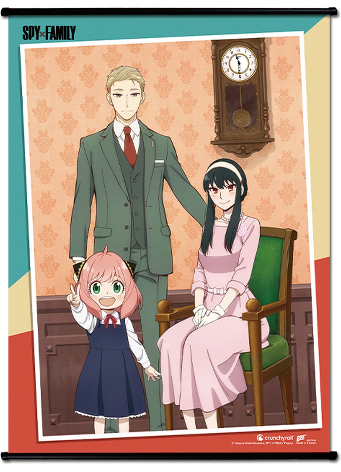 Spy X Family - Group Family Photo Wall Scroll 31"W x 43"H