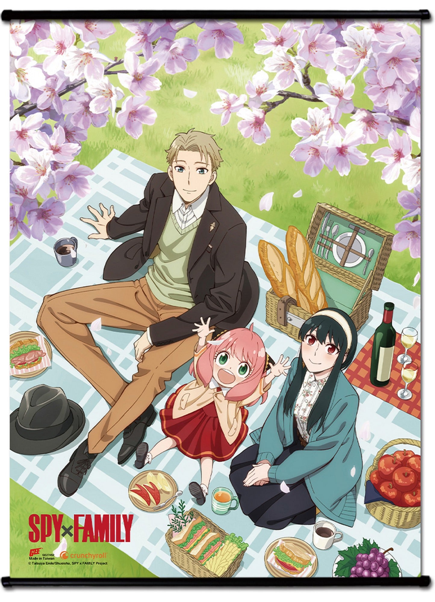 Spy X Family - Group Spring Picnic Wall Scroll 31"W x 43"H