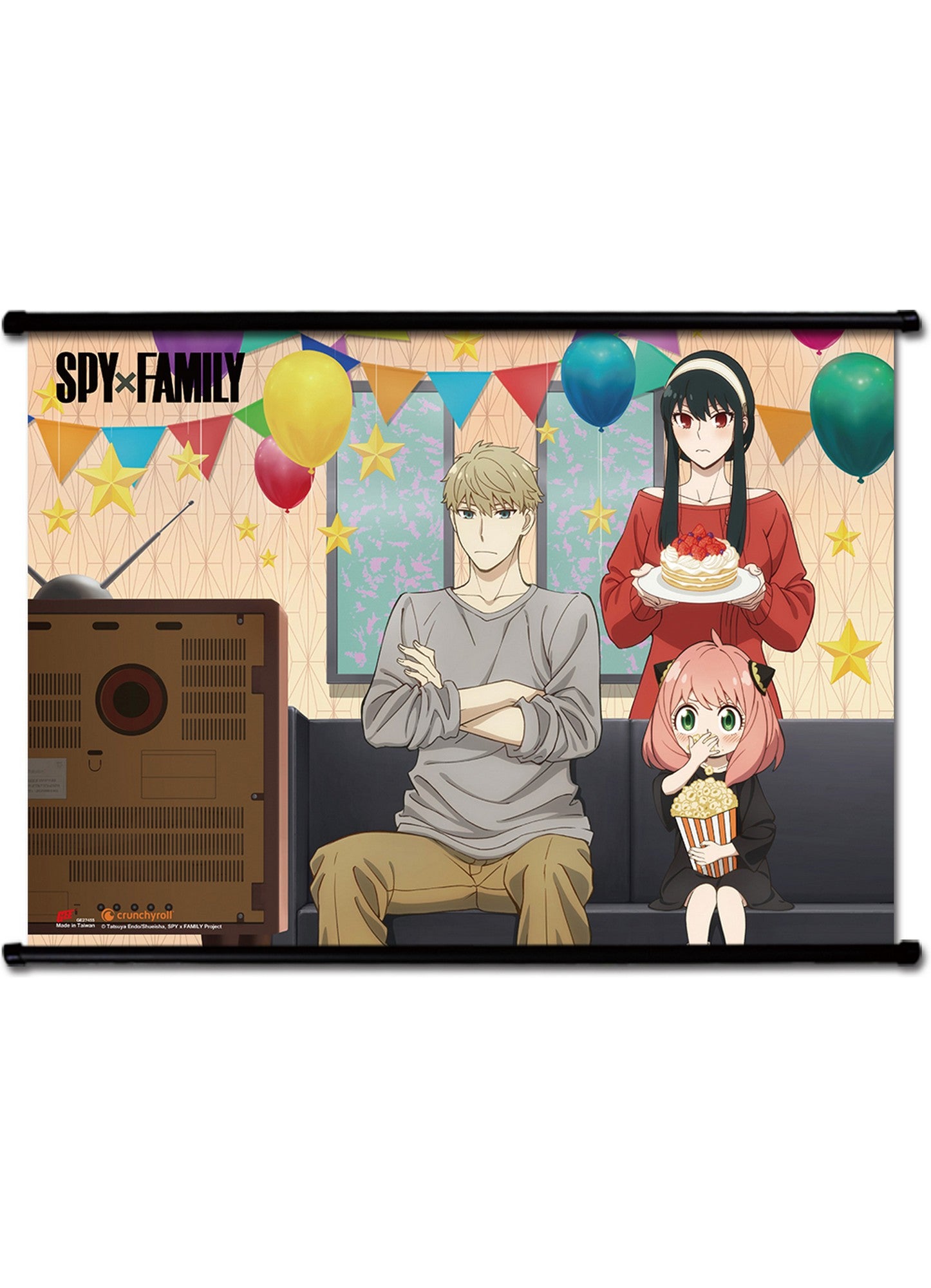 Spy X Family - Group Birthday Party Wall Scroll 31"W x 43"H