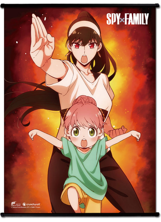 Spy X Family - Anya Forger & Yor Forger Wall Scroll 31"W x 43"H