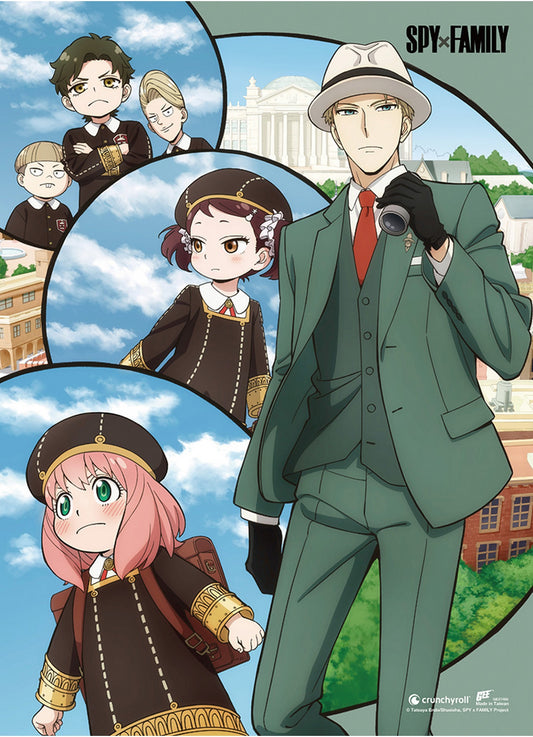 Spy X Family - Group Go To School Wall Scroll 31"W x 43"H