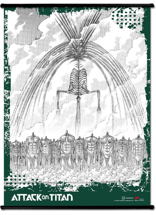 Attack On Titan Manga - Eren Yeager Founding Titan Wall Scroll 31"W x 43"H