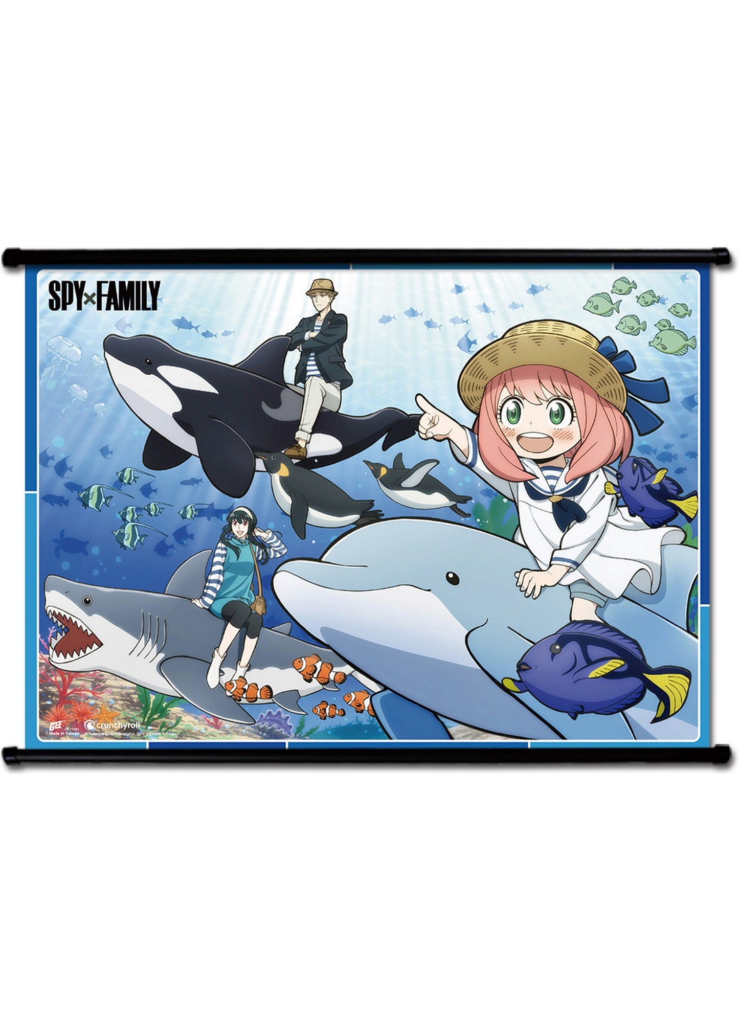 Spy X Family - Go To The Aquarium Wall Scroll 31"W x 43"H